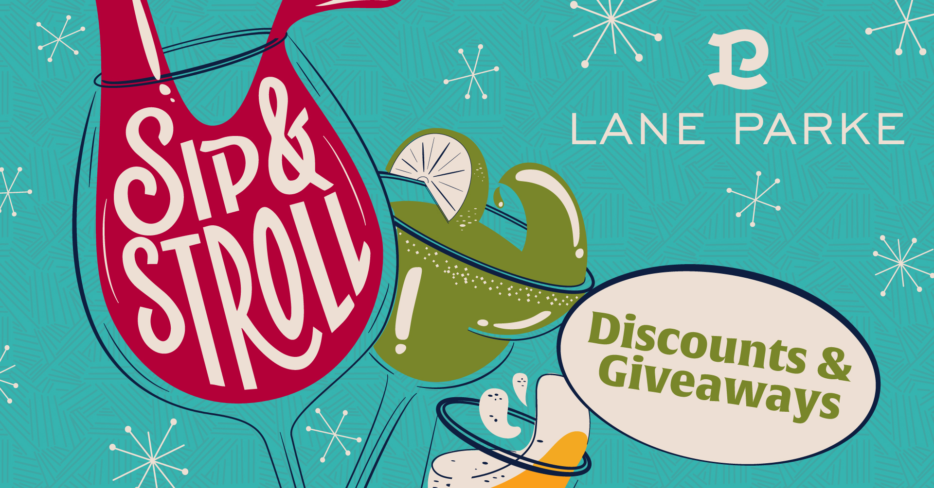 Sip and Stroll + Market Day Lane Parke Lane Parke
